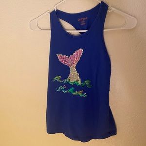 Sequins mermaid tail tank top 🧜‍♀️